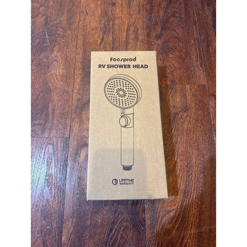 FOCSPROD RV Shower Head with Hose 5 Spray Modes On/Off Switch New in Box